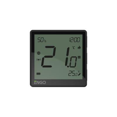 ZigBee Smart Thermostat svartur
