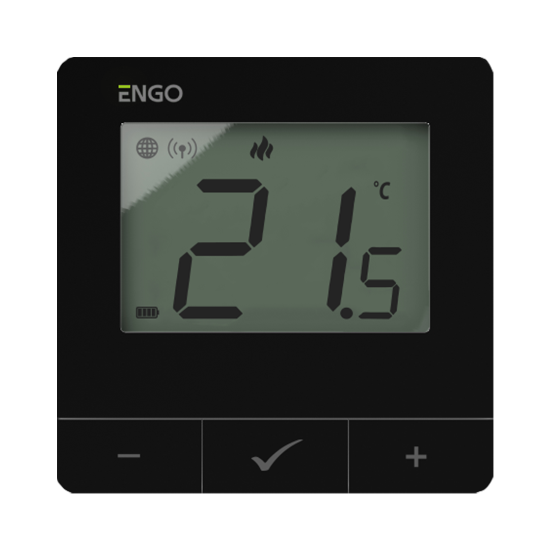 ZigBee Smart Thermostat Svartur - Gólfhita- og ofnastýring